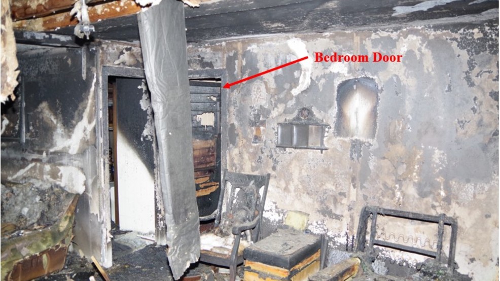Bedroom virtually untouched after fire, door was closed WEYI
