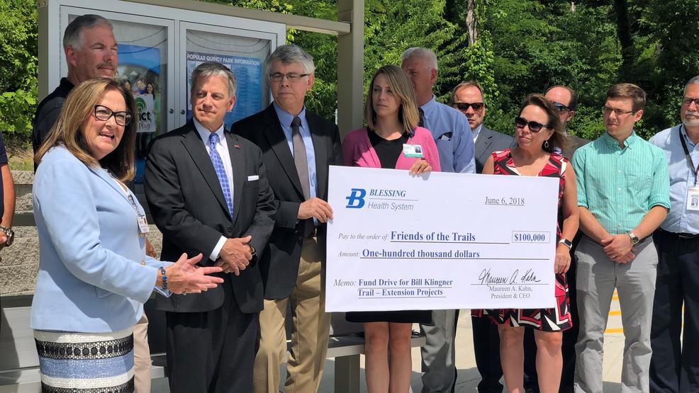 Blessing Health donates 100,000 to Quincy Park District KHQA