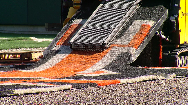 New turf being installed at Paul Brown Stadium for Bengals