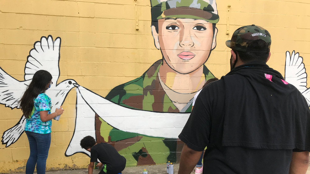 Mural painted in South Houston to honor Vanessa Guillen KEYE