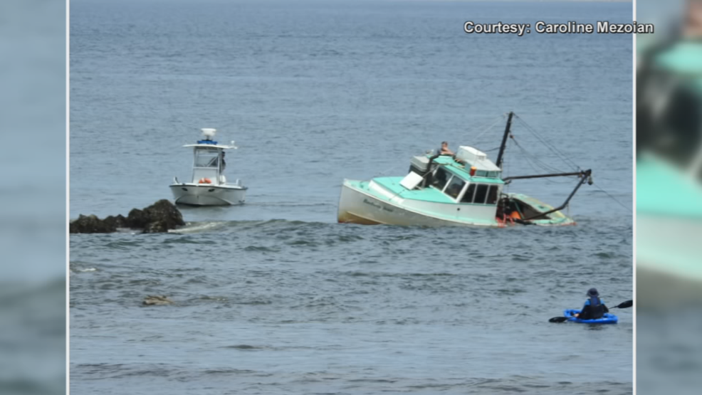 Boat hits rocks, runs aground in Saco WGME