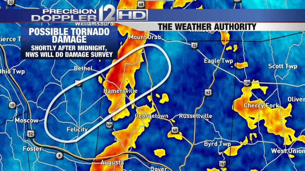 National Weather Service confirms tornado in Clermont County WKRC