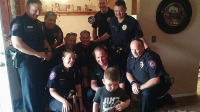 Officers to the rescue when no one shows for boy's birthday party