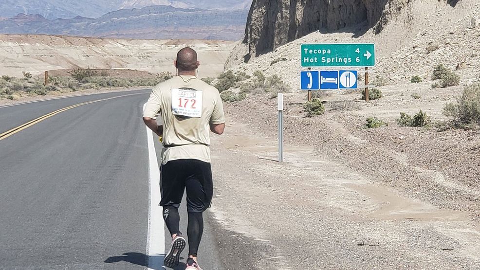 Local law enforcement officers compete in "Baker to Vegas" Run KMPH