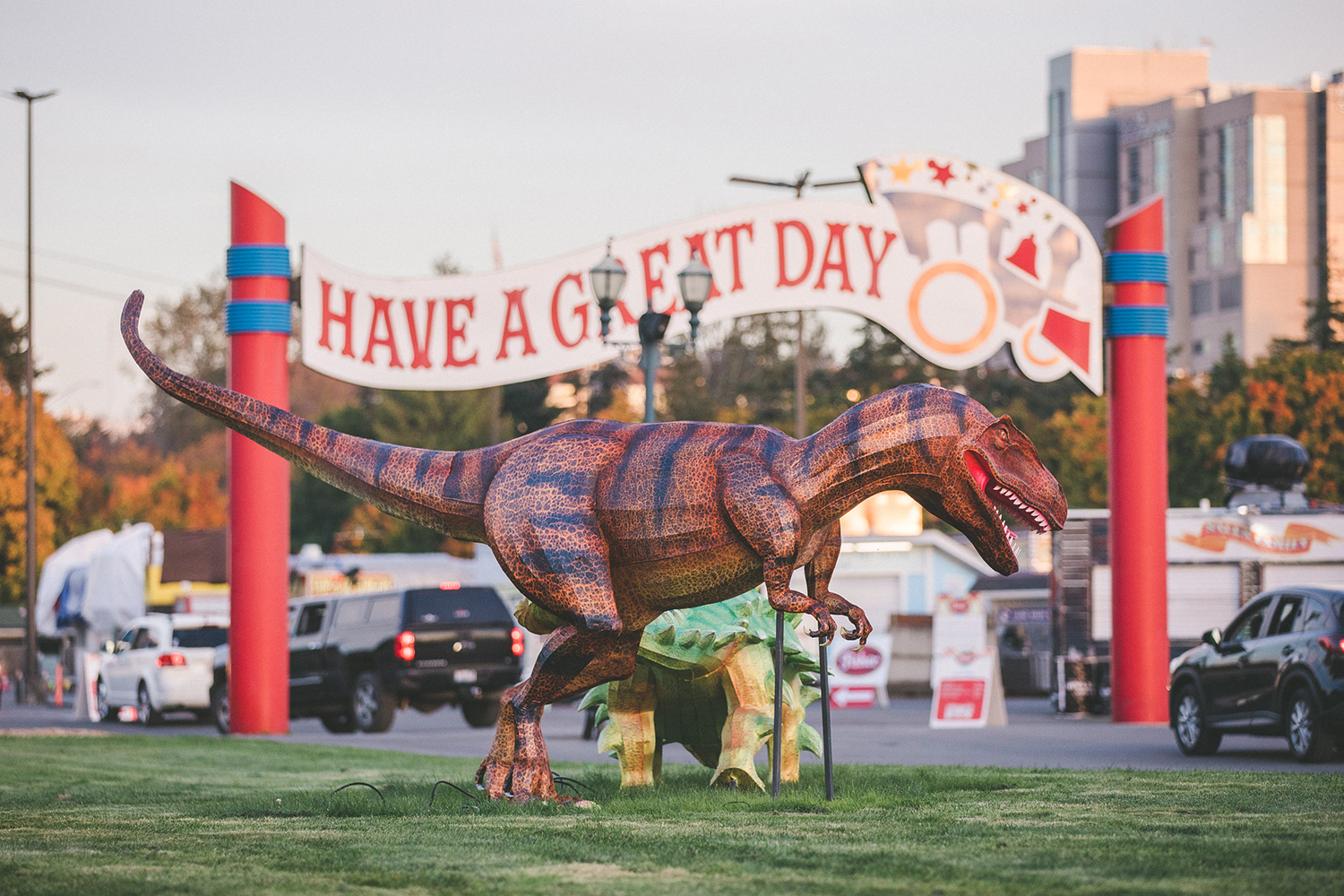 Photos Dinosaur DriveThru takes over WA State Fairgrounds Seattle