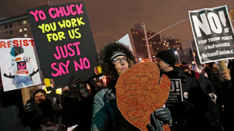 Democrats Liberal Outcry Democrats bitter at Democrats protest.jpg