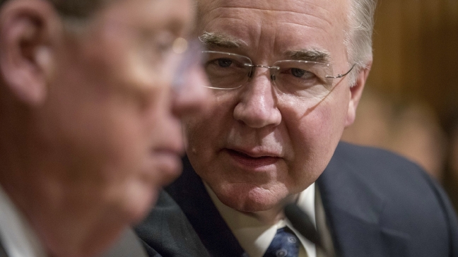 Live: Dems challenge Trump health nominee on stocks, health policy 