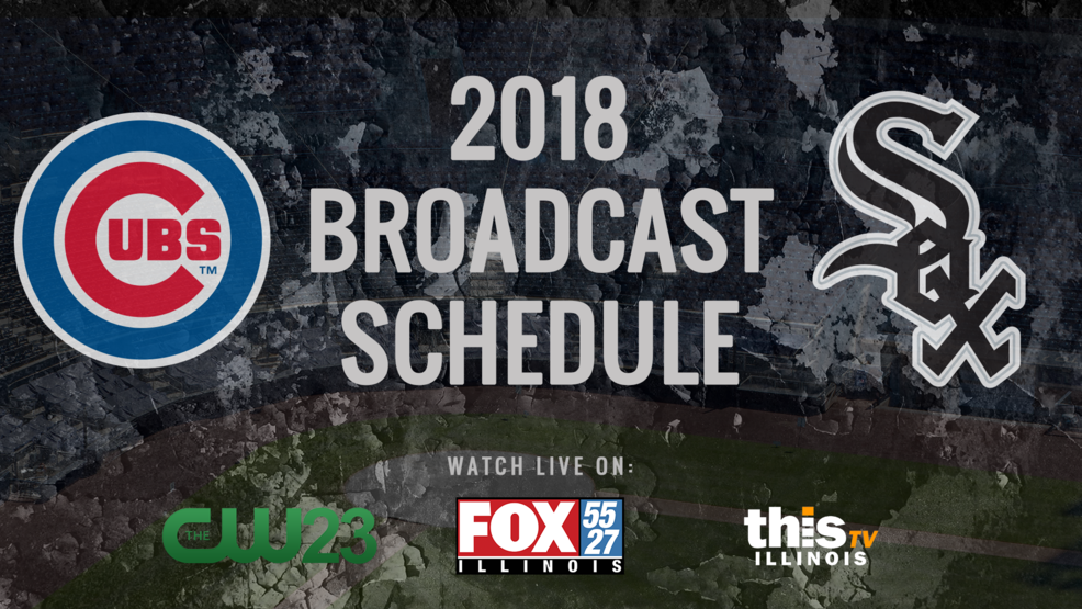 Get ready because Cubs and White Sox baseball is back in Central Illinois! Watch live game broadcasts on FOX Illinois, CW23 and ThisTV in your local area. 2018 CUBS_SOX ALL STADIUM.png