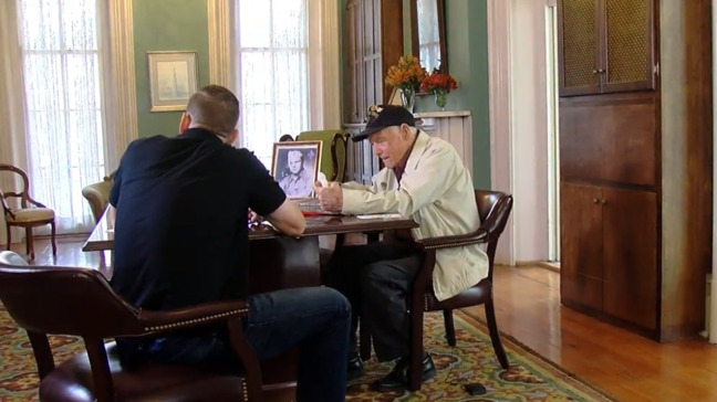 Marine Corps veteran tells his story of fighting in the last major battle of WWII