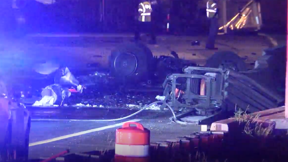 Tractor Trailer Driver Dies After Vehicle Crashes Bursts Into Flames Along Beltway Wjla 8692