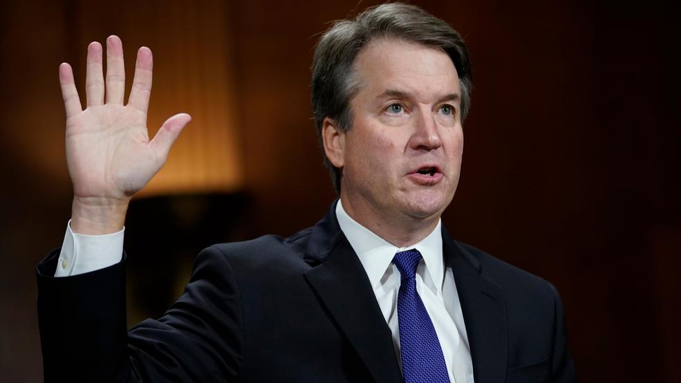 Supreme Court Kavanaugh Kavanaugh 2nd oath Dr. Ford hearing AP19.jpg