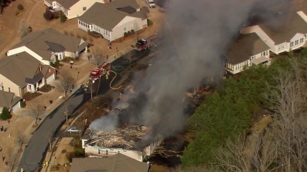 Several homes burn fire in Lancaster County, crews battle wind and low