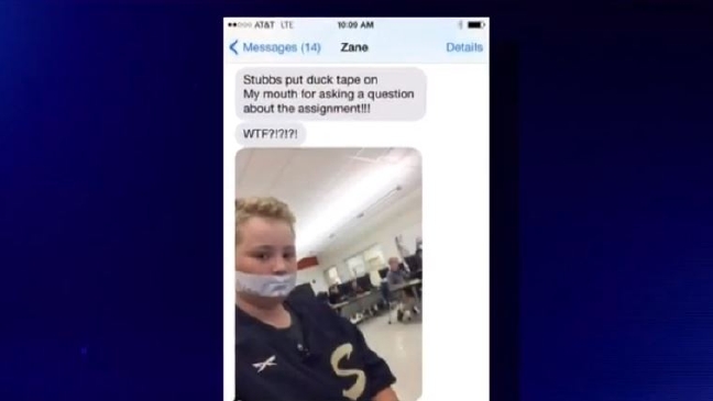 Students: Teacher duct taped our mouths shut