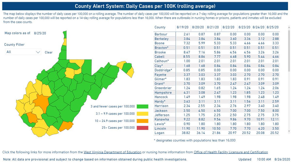 Kanawha County Zip Code Map