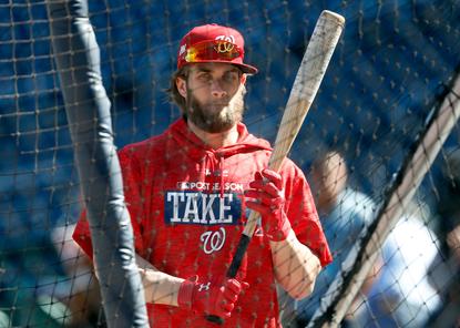 bryce harper batting practice